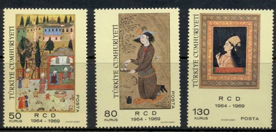 1969 TÜRKİYE İRAN VE PAKİSTAN BÖLGESEL İŞBİRLİĞİNİN RCD KURULUŞUNUN 5.YILI MNH
