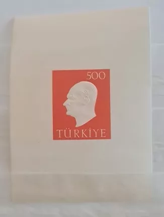 1959 ATATÜRK KABARTMALI DANTELSİZ BLOK MNH