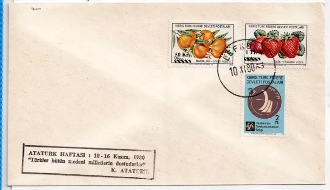 KKTC 1983 Lefkoşa – Atatürk Haftası Anma Zarfı