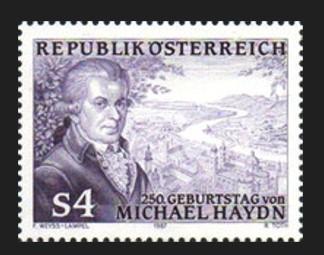 AVUSTURYA 1987 Michael Haydn’ın Doğumunun 250. Yıldönümü