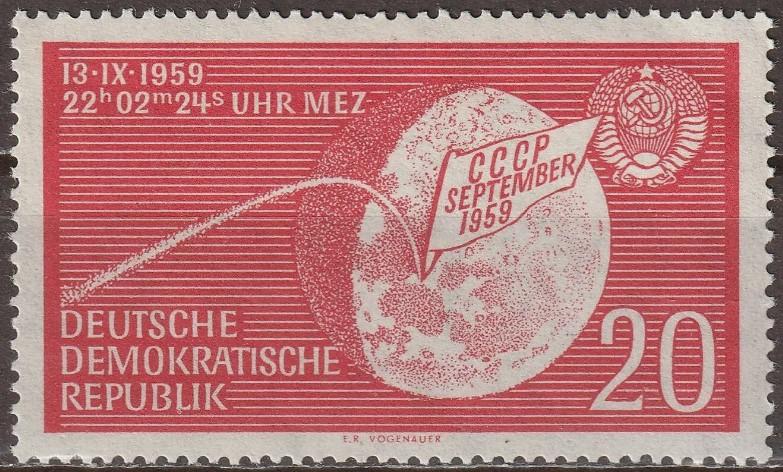 ALMANYA DDR 1959 UZAY - LUNIK 2