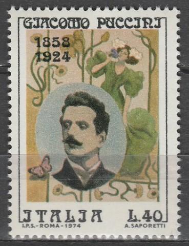 İTALYA 1974 Puccini’nin Ölümünün 50. Yıldönümü