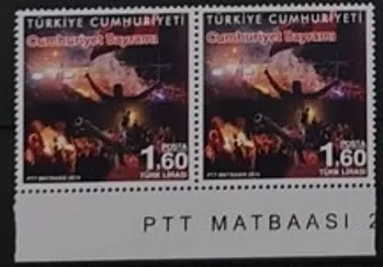 2016 CUMHURİYET BAYRAMI 2’Lİ MNH