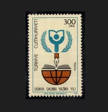 1990 DÜNYA OKUMA YAZMA YILI MNH