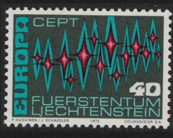 1972 LIECHTENSTEIN EUROPA CEPT
