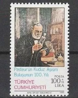 1985 PASTEUR’UN KUDUZ AŞISINI BULUŞUNUN 100.YILI MNH