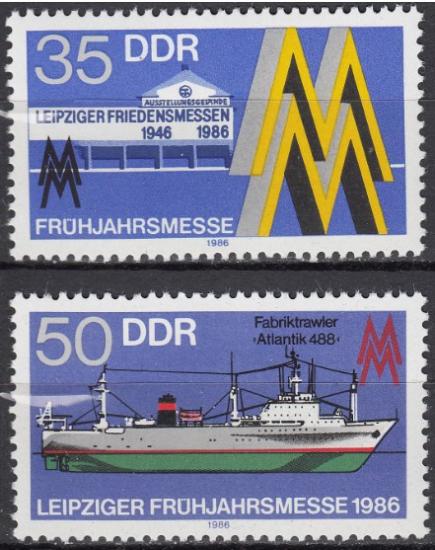 ALMANYA DDR 1986 Leipzig Bahar Fuarı