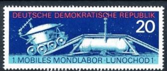 ALMANYA DDR 1971 Uzay - Lunokhod I
