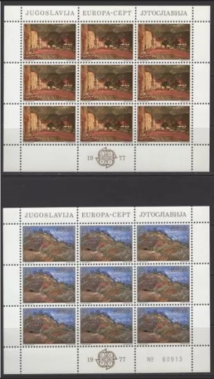 1984 EUROPA CEPT YUGOSLAVYA KLEİNBOGEN TABAKA