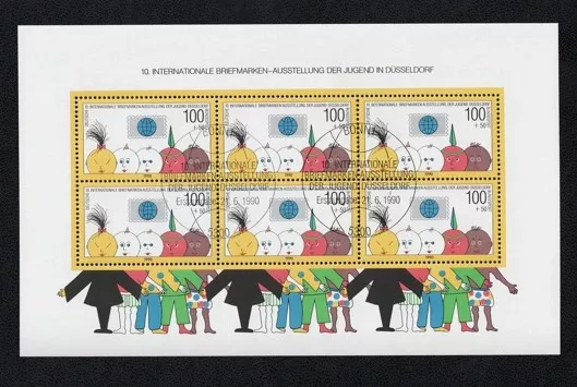 1990 Almanya Gençlik Pul Bloğu (Damgalı Blok)