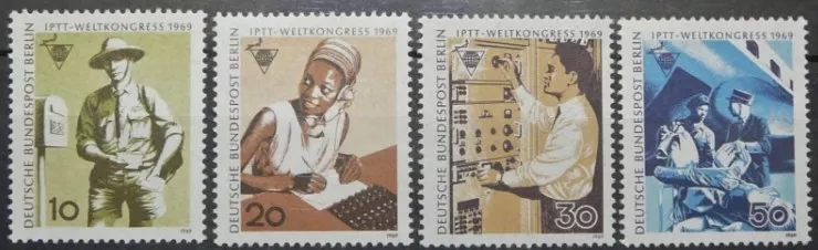 ALMANYA BERLİİN 1969 20. Uluslararası Posta, Telgraf ve Telefon Personeli Kongresi