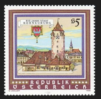 AVUSTURYA 1986 Korneuburg Şehrinin 850. Kuruluş Yıldönümü