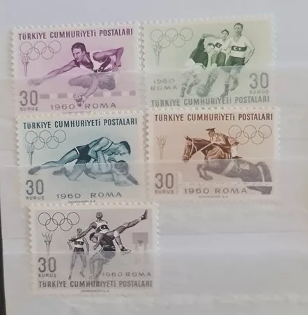 1960 ROMA YAZ OLİMPİYATLARI MNH