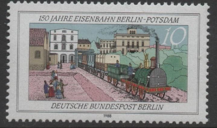 BERLİN ALMANYA 1988 Berlin-Potsdam Arasındaki Demiryolunun 150. Yıldönümü