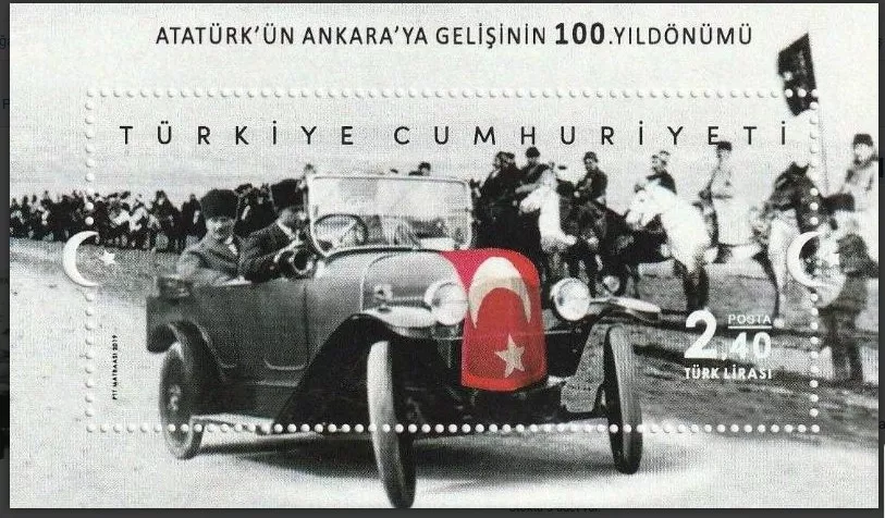 2019 ATATÜRK’ÜN ANKARA’YA GELİŞİNİN 100. YILDÖNÜMÜ BLOK MNH