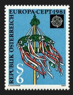 1981 EUROPA CEPT AVUSTURYA FOLKLÖR