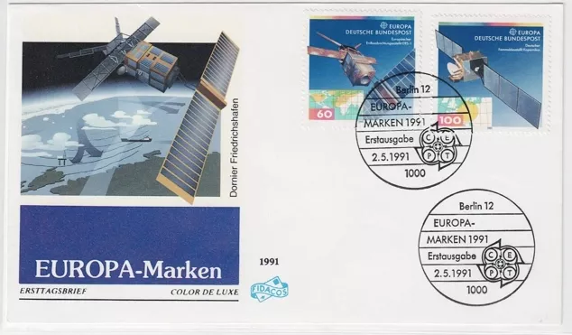 Almanya 1991 Avrupa: Avrupa Uzay Ajansı FDC