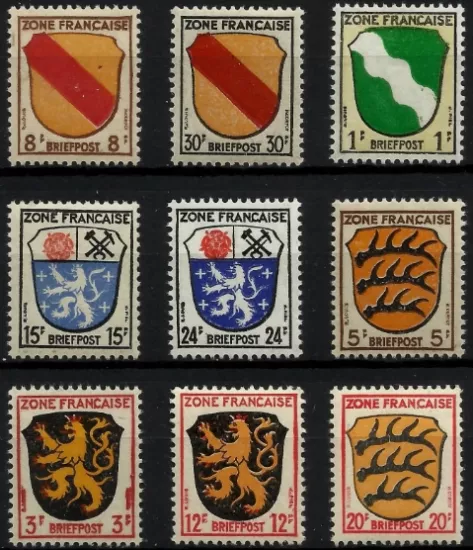 Almanya 1945 Fransız İşgal Bölgesi MNH