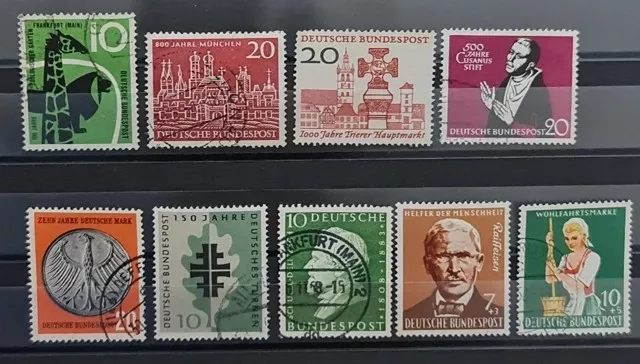 Almanya 1957 Damgalı, Damgasız Tam Seriler ve eksik seri