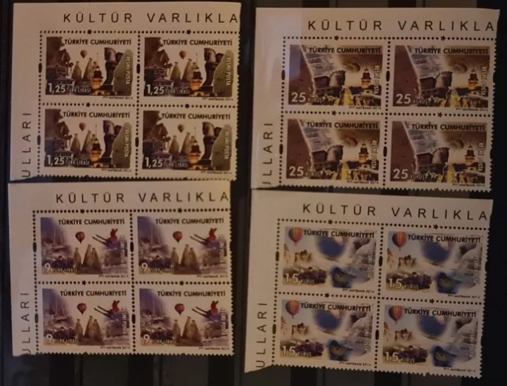 2014 RESMİ POSTA PULLARI KÜLTÜR VARLIKLARIMIZ 4’LÜ MNH