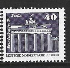 ALMANYA DDR 1980 Binalar - Küçük Baskı