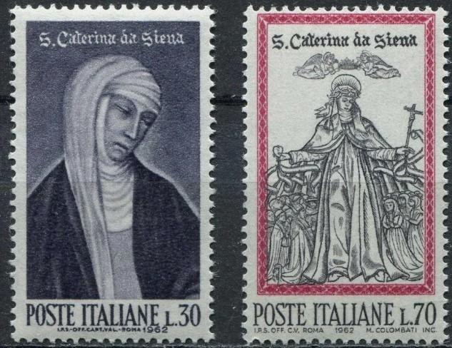 İTALYA 1962 Siena’lı Azize Catherine’in 500. Yılı