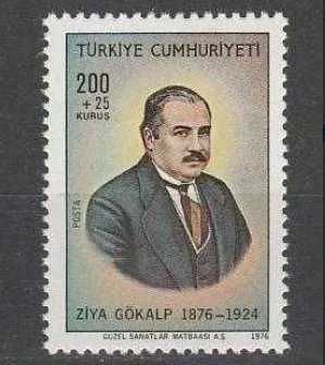 TÜRKİYE 1976 ZİYA GÖKALP’İN DOĞUMUNUN 100.YILI MNH