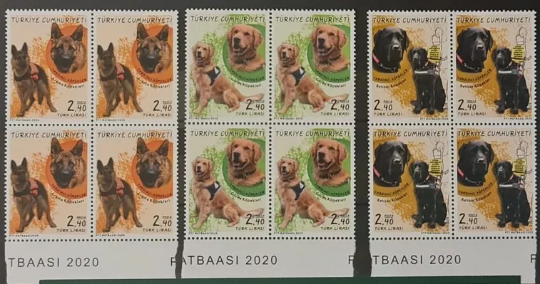 2020 YARDIMCI KÖPEKLER 4’LÜ MNH