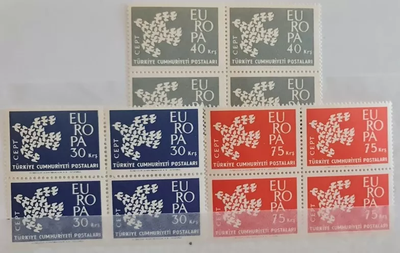 1961 EUROPA CEPT 4’LÜ MNH TAM SERİ