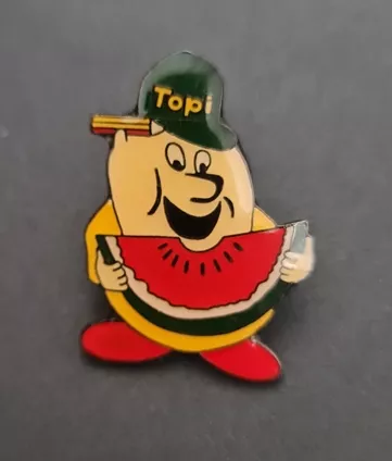 Topi Karpuzlu Maskot Rozeti
