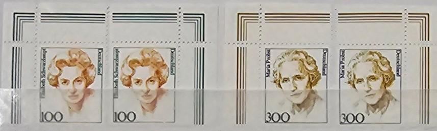 ALMANYA 1997 Ünlü Kadınlar - Elisabeth Schwarzhaupt - Maria Probst