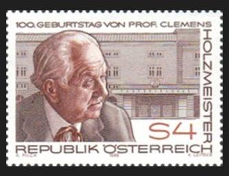 AVUSTURYA 1986 Profesör Clemens Holzmeister’in Doğumunun 100. Yıldönümü
