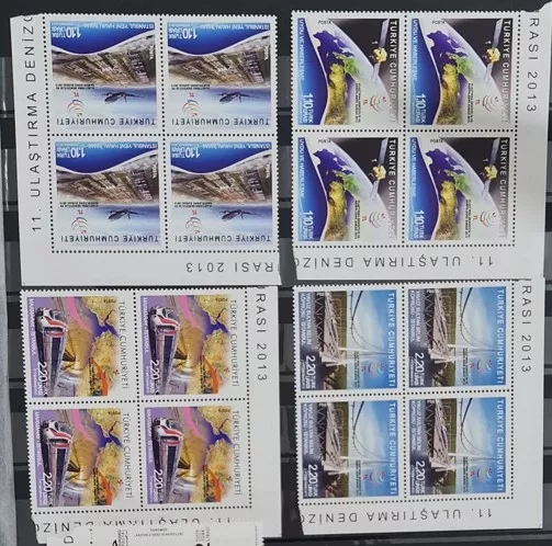 2013 11.ULAŞTIRMA DENİZCİLİK HABERLEŞME ŞURASI 4 LÜ BLOK MNH