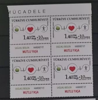 2015 OBEZİTE İLE MÜCADELE 4’LÜ BLOK MNH