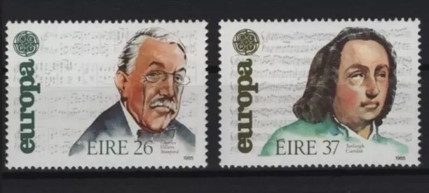 1985 EUROPA CEPT İRLANDA BESTECİLER, DAMGASIZ MNH TAM SET