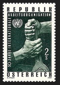 AVUSTURYA 1969 Uluslararası Çalışma Örgütü’nün 50. Yıldönümü