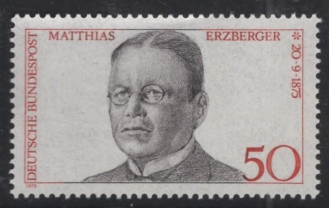 ALMANYA 1975 SİYASETÇİ MATTHİAS ERZBERGER’İN 100. DOĞUM YILI