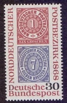  ALMANYA 1968 KUZEY ALMANYA POSTASI 100. YIL