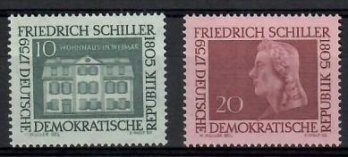  ALMANYA DDR 1959 FRIEDRICH SCHILLER - DOĞUMUNUN 200. YIL DÖNÜMÜ