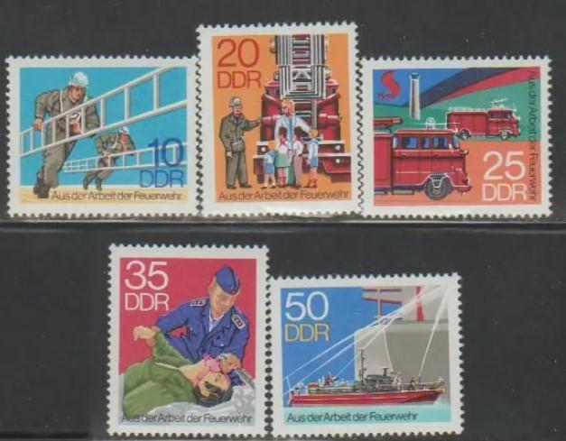 ALMANYA DDR 1977 İTFAİYECİ FAALİYETLERİ