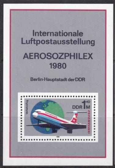 ALMANYA DDR 1980 Havacılık - Interflug Havayolları’nın 25. Yıldönümü