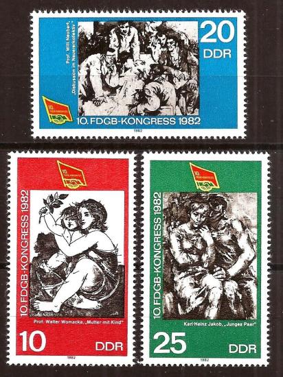  ALMANYA DDR 1982 SENDİKA KONFERANSI MNH