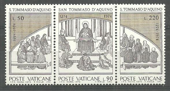 VATİKAN 1974 Thomas Aquinas’ın Ölümünün 700. Yıldönümü