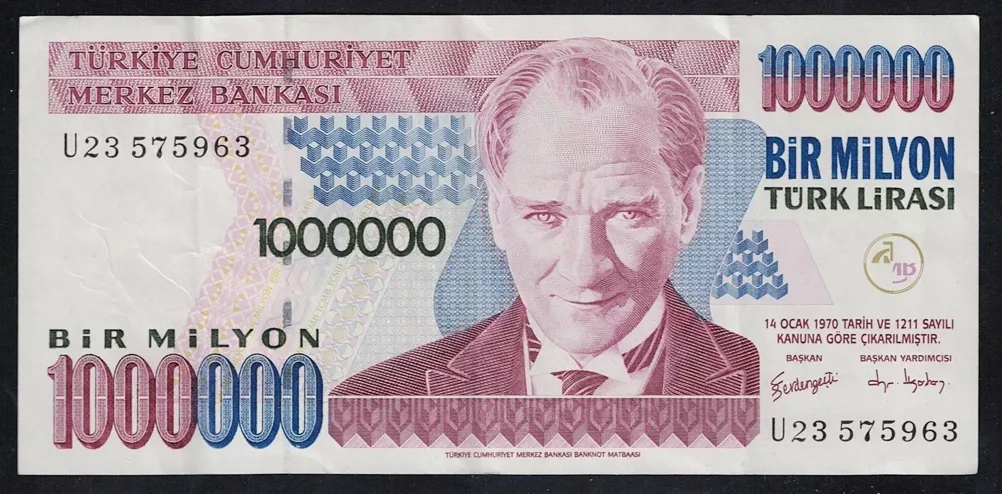 Türkiye, 7.Emisyon 3.Tertip 1.000.000 TL TEMİZ