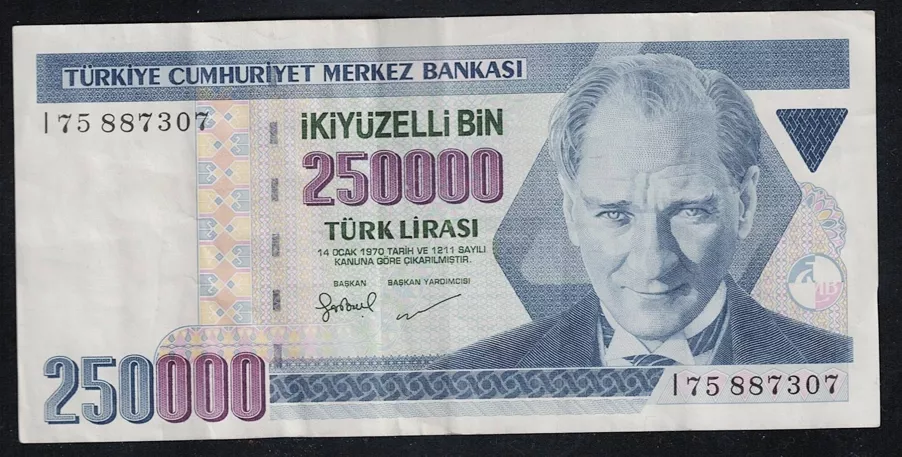 7.Emisyon 3.Tertip 250,000 Lira ÇT
