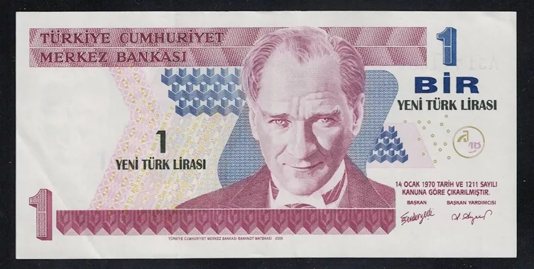 8.Emisyon 1 Yeni Türk Lirası (YTL) ÇÇT