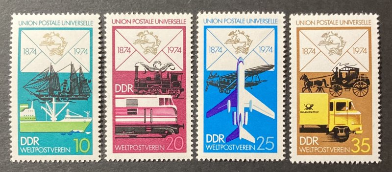 ALMANYA DDR 1974 DÜNYA POSTA BİRLİĞİ UPU 100. YIL