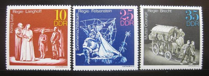 ALMANYA DDR 1973 TİYATRO SHAKESPEARE