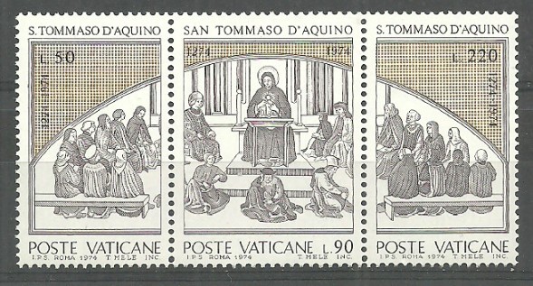 VATİKAN 1974 Thomas Aquinas’ın Ölümünün 700. Yıldönümü