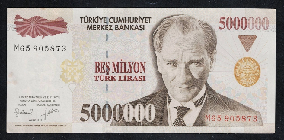 7.Emisyon 5.000.000 Lira M65 ÇÇT